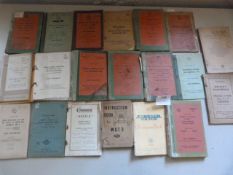 Twenty Post War Military Vehicle Parts and Maintenance Manuals and Pamphlets