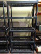 Set of Plastic Shelving