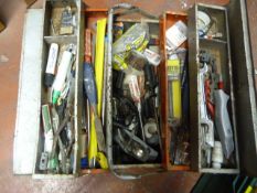 Cantilever Tool Box Including Assorted Tools