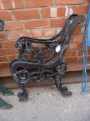 Pair of Cast Iron Bench Ends