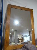 Large Wood Framed Mirror