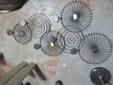 Metal Wall Art Candle Holder