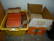 Two Boxes of Books Including Music Sheet Books