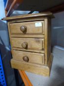 Small Pine Chest of Three Drawers