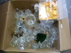 Large Quantity of Drinking Glasses and Other Glass