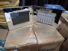 *Box of 24 Polished Chrome Calendar Photo Frames