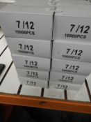 *10 Boxes of 10,000 7/12 Staples