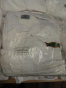*10 White Polo Shirts with Embroidered Motifs (Various Sizes)