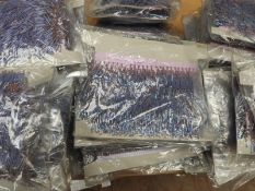 *5 Cards Containing Lilac Bead Fringing