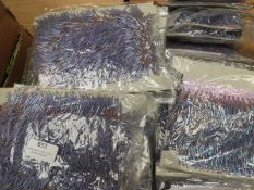 *5 Cards Containing Lilac Bead Fringing