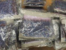 *5 Cards Containing Lilac Bead Fringing