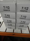 *10 Boxes of 10,000 7/12 Staples