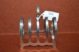 Hallmarked Sterling Silver Toast Rack
