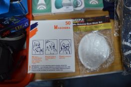50 Face Mask plus 6pc Dust Mask Set