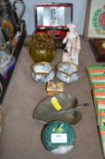 Pottery Items, Jewellery Box, Glassware, etc.