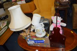 Table Lamp, Portable CD Player, Magazine Rack, Ted