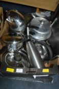 Stainless Steel Cookware; Pans, Pressure Cooker, e