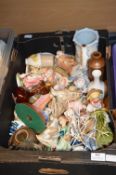 Box of Pottery Figures, Vases, etc.