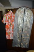 Two Oriental Silk House Jackets