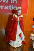 Royal Worcester Commemorative Figure - Queens's 80