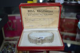 Rotary Ladies Wristwatch 14ct White Gold Plated