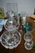 Glassware; Fruit Bowls, Vases, etc.