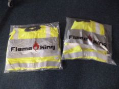 Two Hi-Vis Coveralls Sizes: XL