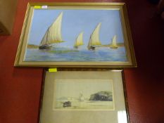 Nautical Themed Oil Painting and Watercolour