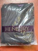 Six Size: XL Henbury Ltd Navy Short Sleeve Polos