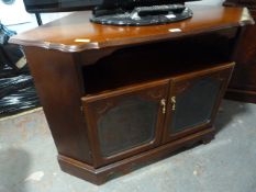 Wooden Corner TV Stand