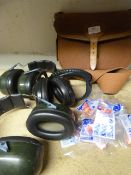 Brady Cartridge Bag, Three Ear Defenders and Packe