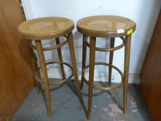Pair of Wicker Bar Stools