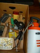 Hozelock garden Sprayer, Copper Hunting Horn and a