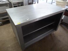 Stainless Steel Table with Shelf 120cm