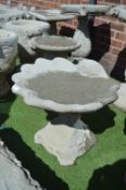 Small Oyster Shell Birdbath