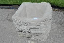 Small Garden Wall Design Square Planter