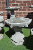Small Hexagonal Birdbath