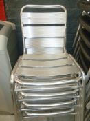 * x4 Stacking chairs very good condition, ideal for outdoor sitting.