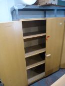 Three Shelf Wood Effect Cupboard 100x150x46cm