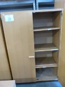 Three Shelf Wood Effect Cupboard 100x150x46cm