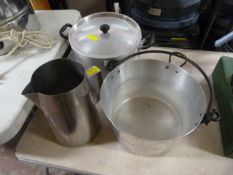 Stainless Steel Jam Pan, Jug and Cooking Pot