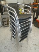 * x8 Outdoor chairs, good condition.