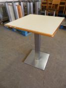 * Single Pedestal Table with Square Top ~60x60x76cm
