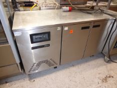 *Foster - Classic 2 door bench chiller on castors (1430Wx700Dx850H)