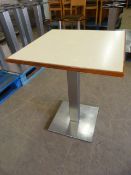 * Single Pedestal Table with Square Top ~60x60x76cm