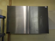 Corsair Stainless Steel Wall Cupboard enclosed by Double Doors