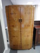 Walnut Deco Wardrobe
