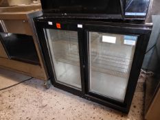 *Polar double sliding door back bar bottle chiller (900Wx550Dx850H)