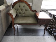 Button Back Telephone Table