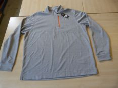 *Pebble Beach Size: XL Grey Zip Top